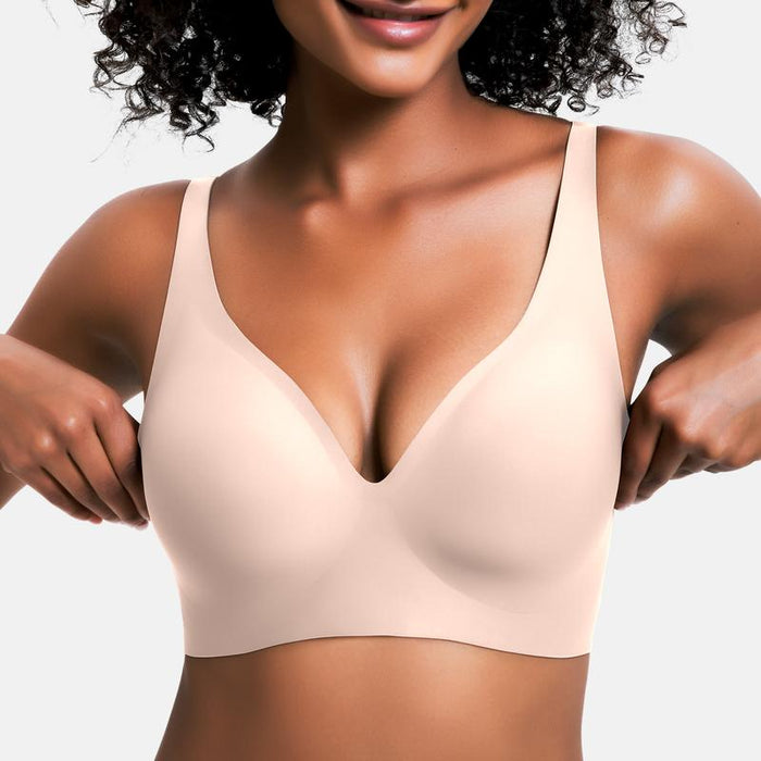 Wireless Comfy Push Up Bra — Nude